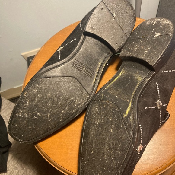 Black Suede Slip-On Loafers - Picture 7 of 7